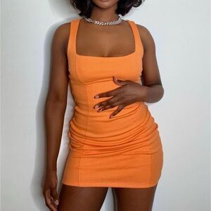 Fashion Nova Orange Mini Dress